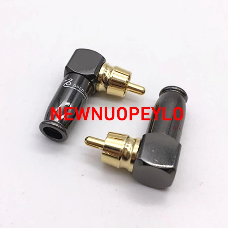 4pcs pair 90 Degree Snake King RCA L-shaped Gun Black Gold Plated Right Angle RCA Male Plug Audio Video Connector Soldering
4pcs pair 90 Degree Snake King RCA L-shaped Gun Black Gold Plated Right Angle RCA Male Plug Audio Video Connector Soldering