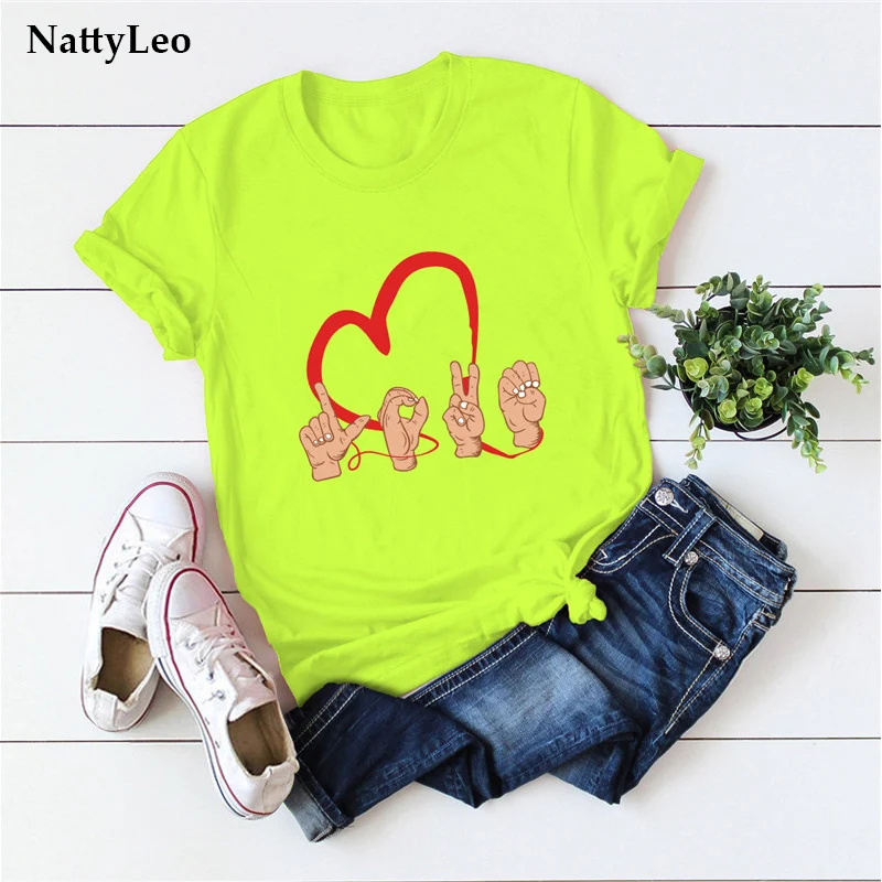 Fashion S-5XL Women T Shirt Love Finger Heart Print T-shirt 100%Cotton Summer Plus Size Top Tee O Neck Short Sleeve Women TShirt
Fashion S-5XL Women T Shirt Love Finger Heart Print T-shirt 100%Cotton Summer Plus Size Top Tee O Neck Short Sleeve Women TShirt