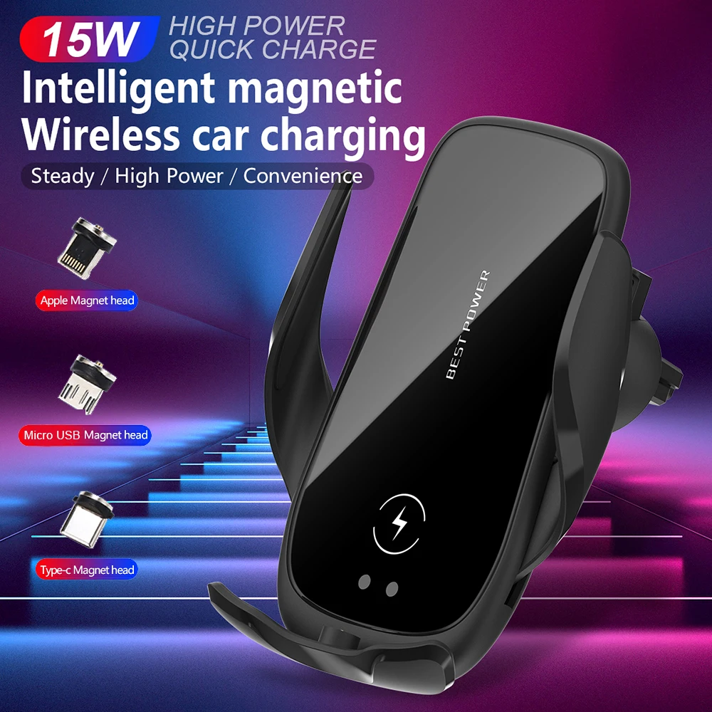 Automatic 15W Qi Car Wireless Charger for iPhone 12 11 XS XR X 8 Samsung S20 S10 Magnetic USB Infrared Sensor Phone Holder Mount
Automatic 15W Qi Car Wireless Charger for iPhone 12 11 XS XR X 8 Samsung S20 S10 Magnetic USB Infrared Sensor Phone Holder Mount
