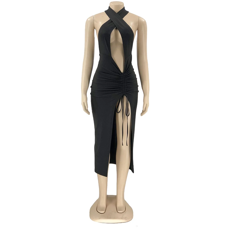 Sexy Bodycon Draped Dress Off Shoulder Birthday Dress for Women Fashion Summer Beach Clothing Hollow Party Midi Dresses
Sexy Bodycon Draped Dress Off Shoulder Birthday Dress for Women Fashion Summer Beach Clothing Hollow Party Midi Dresses