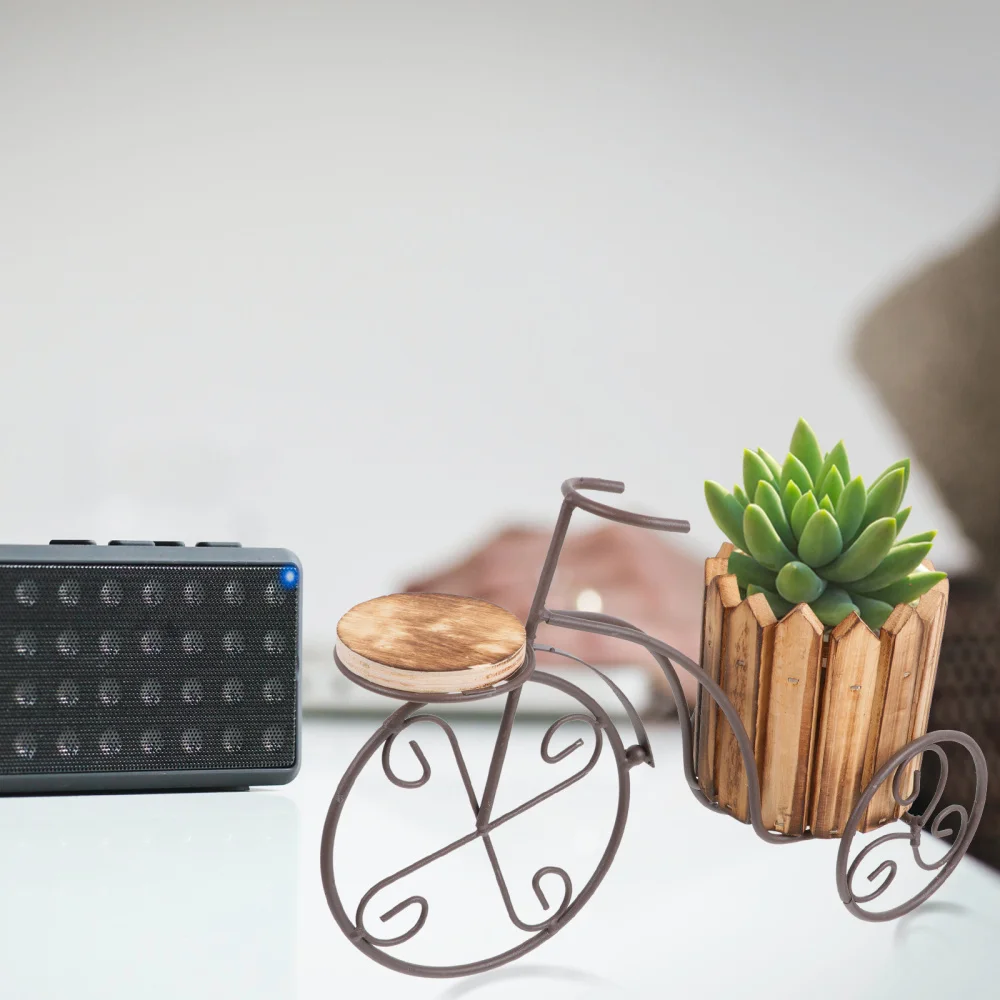 Vintage Iron Bike Planter Stand Metal Flower Holder Home Desktop Decor 
Vintage Iron Bike Planter Stand Metal Flower Holder Home Desktop Decor