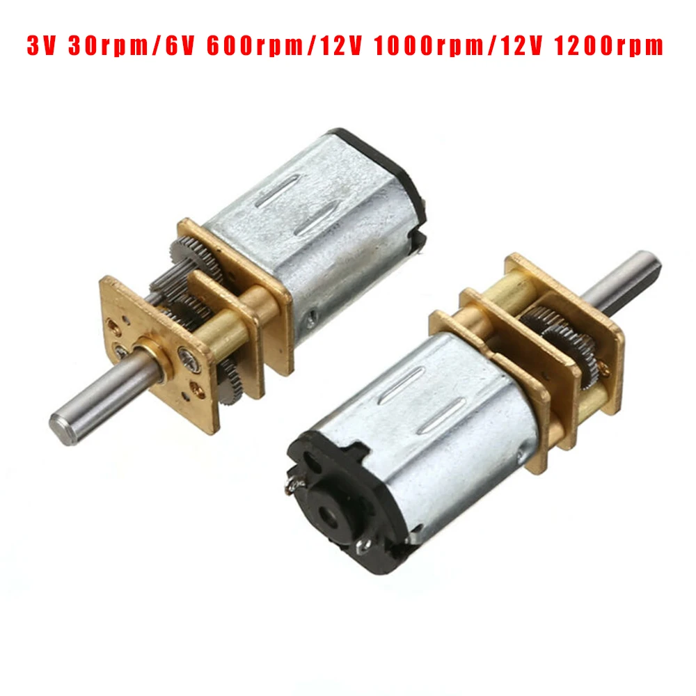 2pcs DC Geared Motors N20 Micro Gear Box Geared Motor Speed Reduction Electric DC 3V 6V 12V Practical
2pcs DC Geared Motors N20 Micro Gear Box Geared Motor Speed Reduction Electric DC 3V 6V 12V Practical