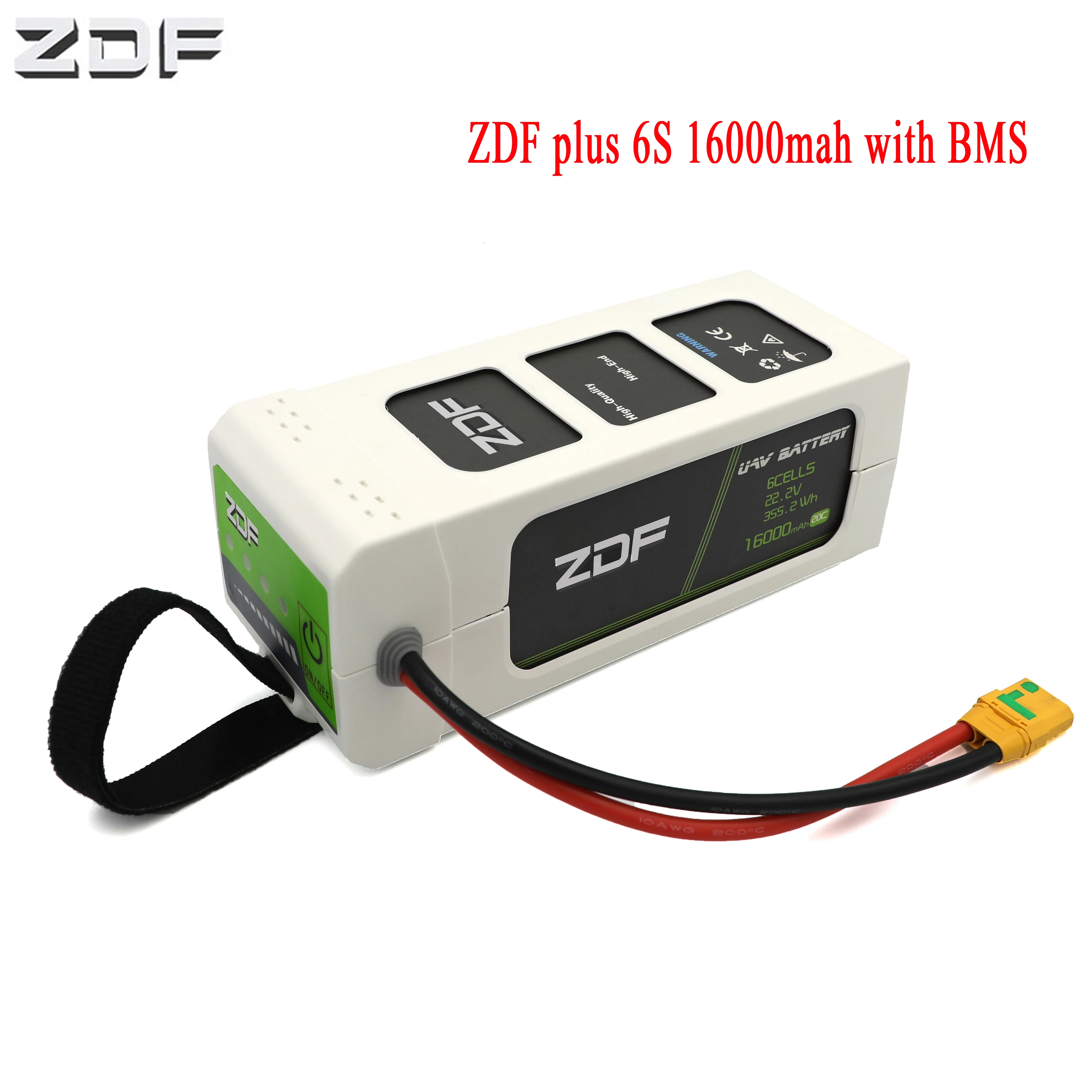 2022 NEW PLUS ZDF 16000mAh 6S 22.2V 6S1P 25C FPV Smart Lipo Battery With BMS For RC Drone
2022 NEW PLUS ZDF 16000mAh 6S 22.2V 6S1P 25C FPV Smart Lipo Battery With BMS For RC Drone