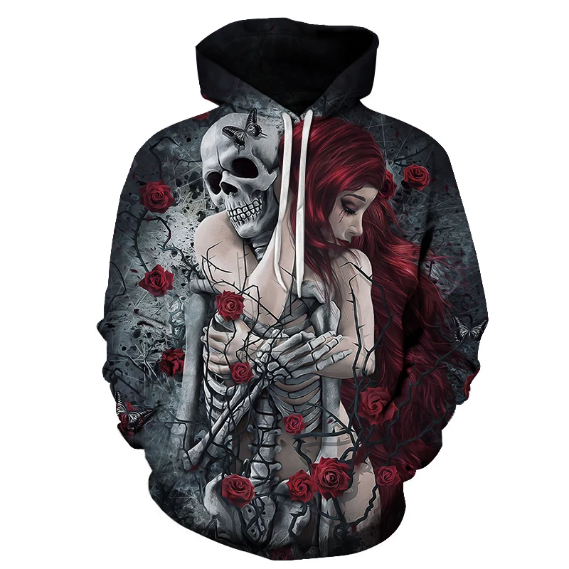 The New Men's Hooded Jacket Black 3d Printing Fashion Skull Street Hoodie Men's Spring Sportswear Streetwear
The New Men's Hooded Jacket Black 3d Printing Fashion Skull Street Hoodie Men's Spring Sportswear Streetwear