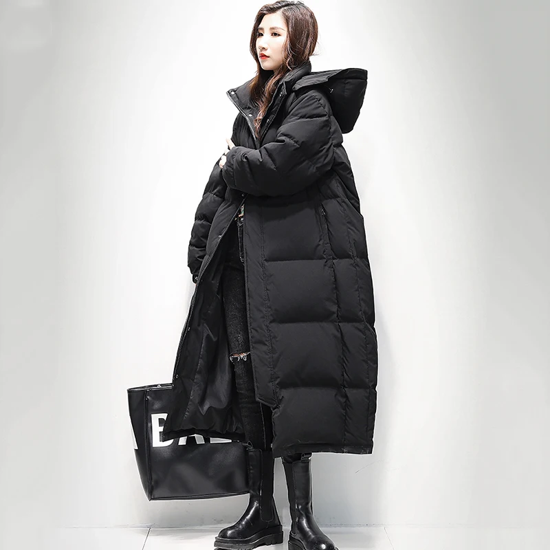 New Women Down Jackets 2021 Winter Fashion Thick Stand-Collar Hooded Long Couple's Down Jacket Solid Long Sleeve Straight Coat
New Women Down Jackets 2021 Winter Fashion Thick Stand-Collar Hooded Long Couple's Down Jacket Solid Long Sleeve Straight Coat