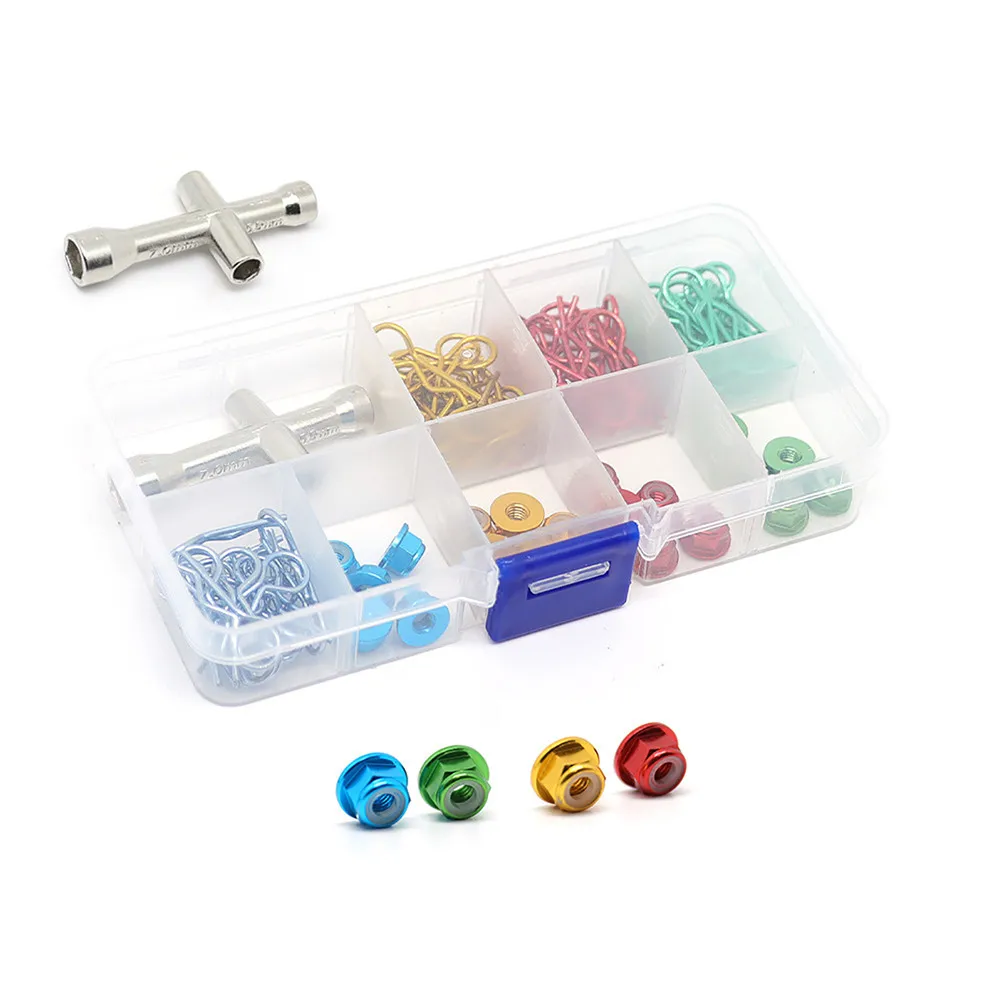 RC Car Color R Buckle M4 Flange Nut Aluminum Alloy Nuts 1:10 1:12 Petrol Car And Tram for RC Model Car New Model Car Accessories
RC Car Color R Buckle M4 Flange Nut Aluminum Alloy Nuts 1:10 1:12 Petrol Car And Tram for RC Model Car New Model Car Accessories