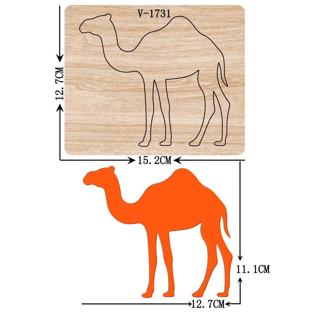 New camel wooden dies cutting dies for scrapbooking Multiple sizes V-1731
New camel wooden dies cutting dies for scrapbooking Multiple sizes V-1731