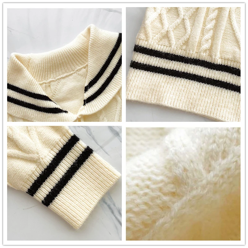 2020 Autumn Winter New Women Long Sweater Naval Collar Preppy Style Loose Knitted Sweater Dress Girls Student Korean Pullover
2020 Autumn Winter New Women Long Sweater Naval Collar Preppy Style Loose Knitted Sweater Dress Girls Student Korean Pullover