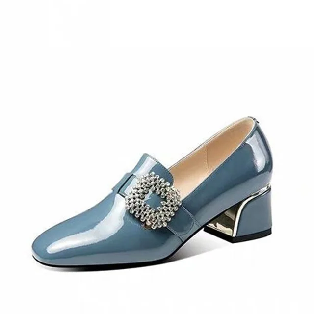 Women Shoes Ladies High Heels Autumn Office Wedding Dress Patent Leather Buckle Woman Crystal Fashion Pointed Toe
Women Shoes Ladies High Heels Autumn Office Wedding Dress Patent Leather Buckle Woman Crystal Fashion Pointed Toe