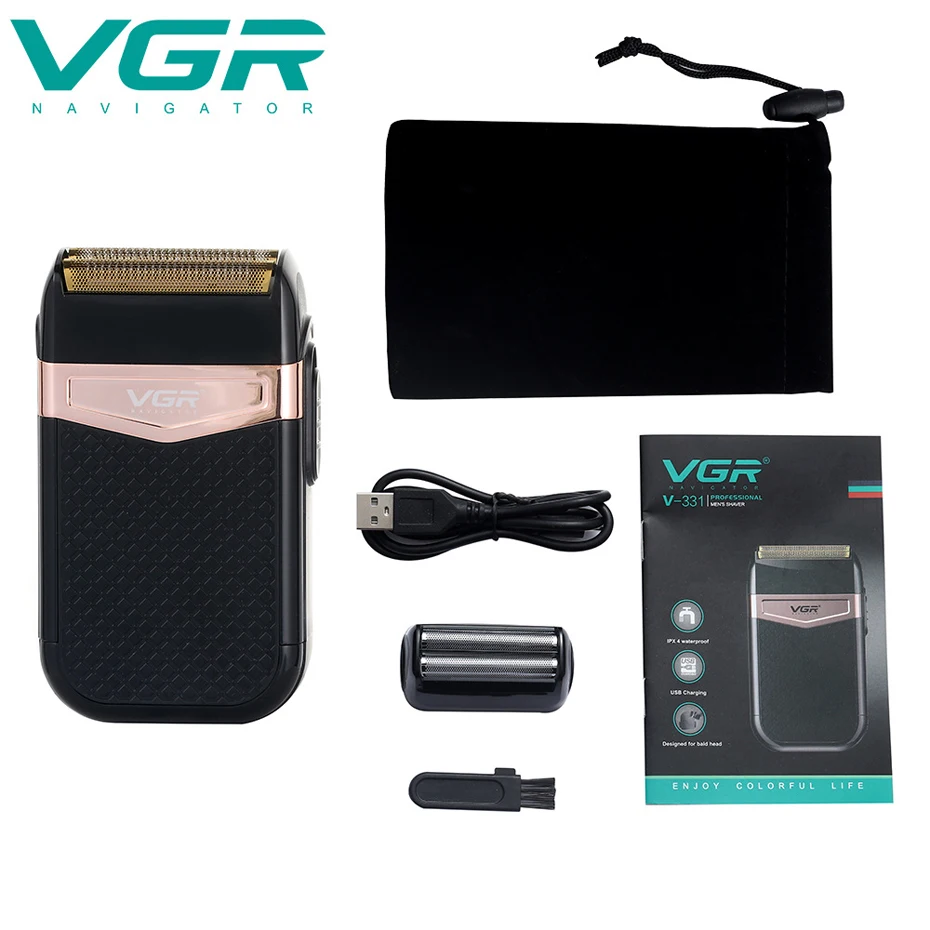 VGR V-331 Professional Reciprocating Shaver Cleaning Shave Shaper Foil Electric Shaver Head Shaving Machine Motor Razor for Men
VGR V-331 Professional Reciprocating Shaver Cleaning Shave Shaper Foil Electric Shaver Head Shaving Machine Motor Razor for Men