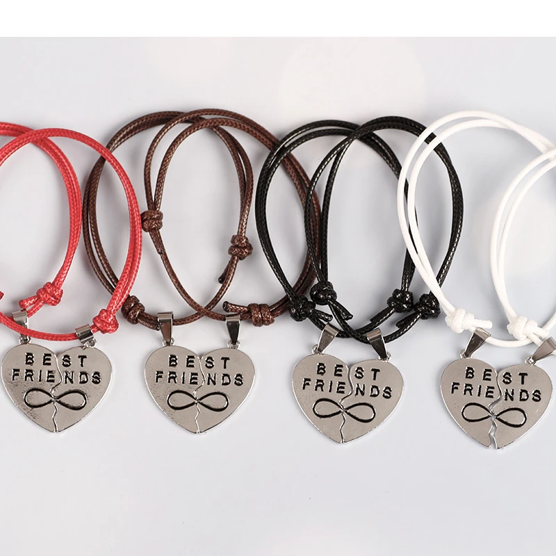 2 Piece Set Of Best Friend Girlfriends Bracelet Men And Women Adjustable Friendship Bff Leather Cord Bracelet Gift Wholesale
2 Piece Set Of Best Friend Girlfriends Bracelet Men And Women Adjustable Friendship Bff Leather Cord Bracelet Gift Wholesale