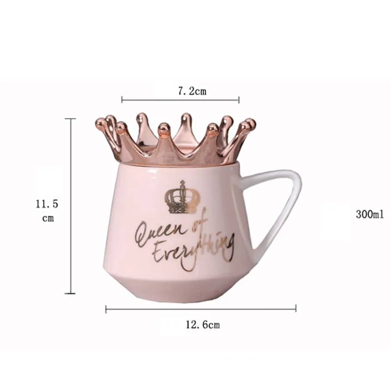 Nordic Wind Pink Crown Cup Ins Mug Spoon Coffee Mug Creative Ceramic Water Milk for Breakfast Cups and Girl Gift Cute Mugs
Nordic Wind Pink Crown Cup Ins Mug Spoon Coffee Mug Creative Ceramic Water Milk for Breakfast Cups and Girl Gift Cute Mugs