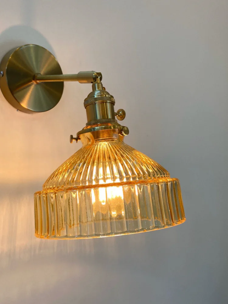Amber Glass LED Wall Light Fixtures Switch On/Off Beside Lamp Bedroom Cafe Stair Nordic Modern Wall Sconce Applique Murale
Amber Glass LED Wall Light Fixtures Switch On/Off Beside Lamp Bedroom Cafe Stair Nordic Modern Wall Sconce Applique Murale