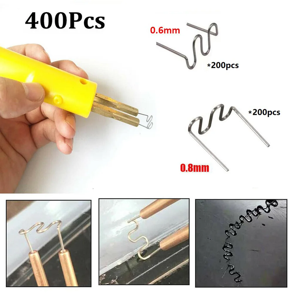 400pcs Standard Pre-cut 0.6/0.8mm Welding Wave Staples Hot For Plastic Stapler Repair Kit Welder Tool Accessory
400pcs Standard Pre-cut 0.6/0.8mm Welding Wave Staples Hot For Plastic Stapler Repair Kit Welder Tool Accessory