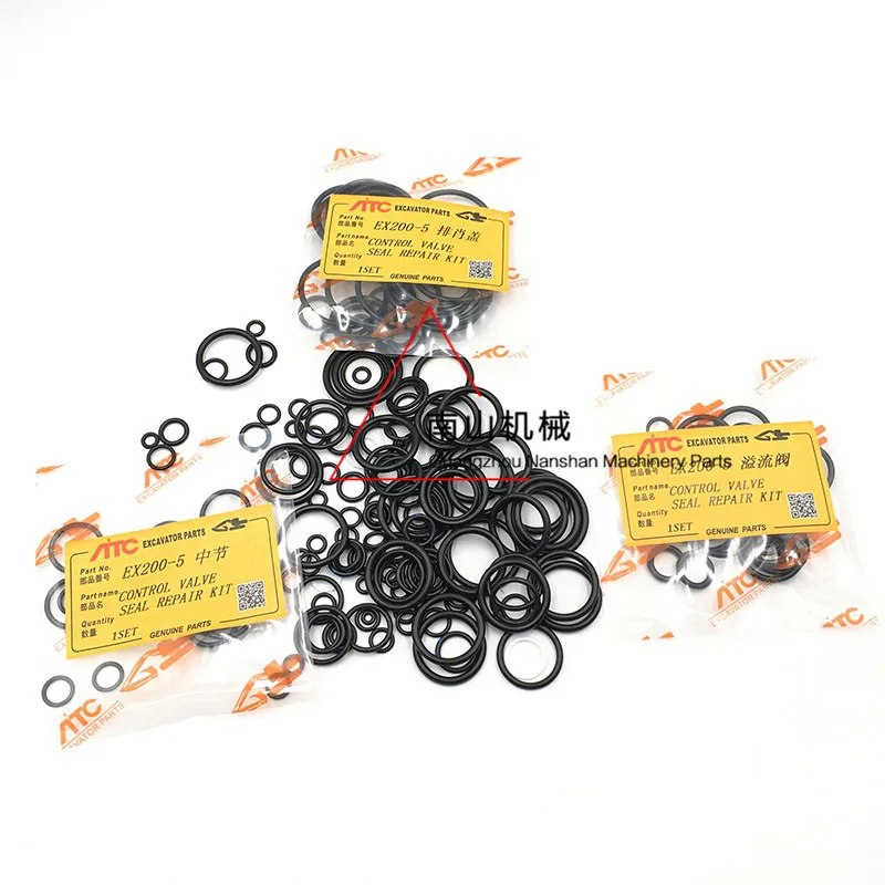 Hitachi EX200-2 -3 -5 Distribution valve repair package Distributor oil seal Multi-valve oil seal Excavator accessories
Hitachi EX200-2 -3 -5 Distribution valve repair package Distributor oil seal Multi-valve oil seal Excavator accessories