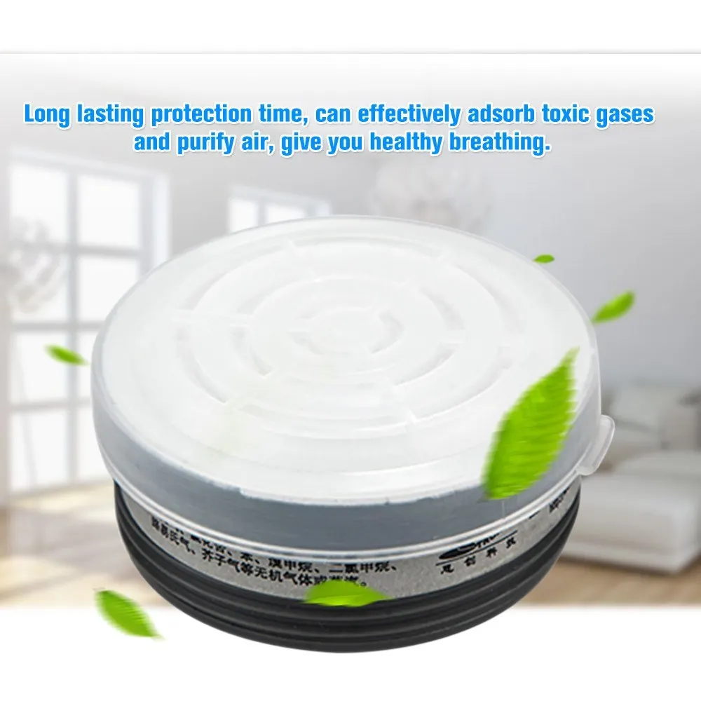 1 Pair Gas Mask Respirator Filter Activated Carbon Mask Filter Cartridge for Painting Spraying Protection of Inorganic Gas
1 Pair Gas Mask Respirator Filter Activated Carbon Mask Filter Cartridge for Painting Spraying Protection of Inorganic Gas