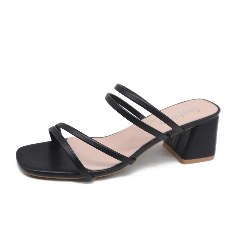 2021 Summer Sandal Slippers Women Square Toe Low Heel Ladies Shoes High Heel Women's Sandals Size 34-42 Sapato Feminino
2021 Summer Sandal Slippers Women Square Toe Low Heel Ladies Shoes High Heel Women's Sandals Size 34-42 Sapato Feminino