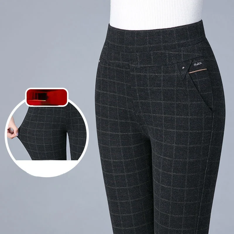 Plus Size 6XL Women Pants Autumn High Waisted Elastic Pants Middle-aged Clothing Female Plus Velvet Thick Winter Pants X194
Plus Size 6XL Women Pants Autumn High Waisted Elastic Pants Middle-aged Clothing Female Plus Velvet Thick Winter Pants X194