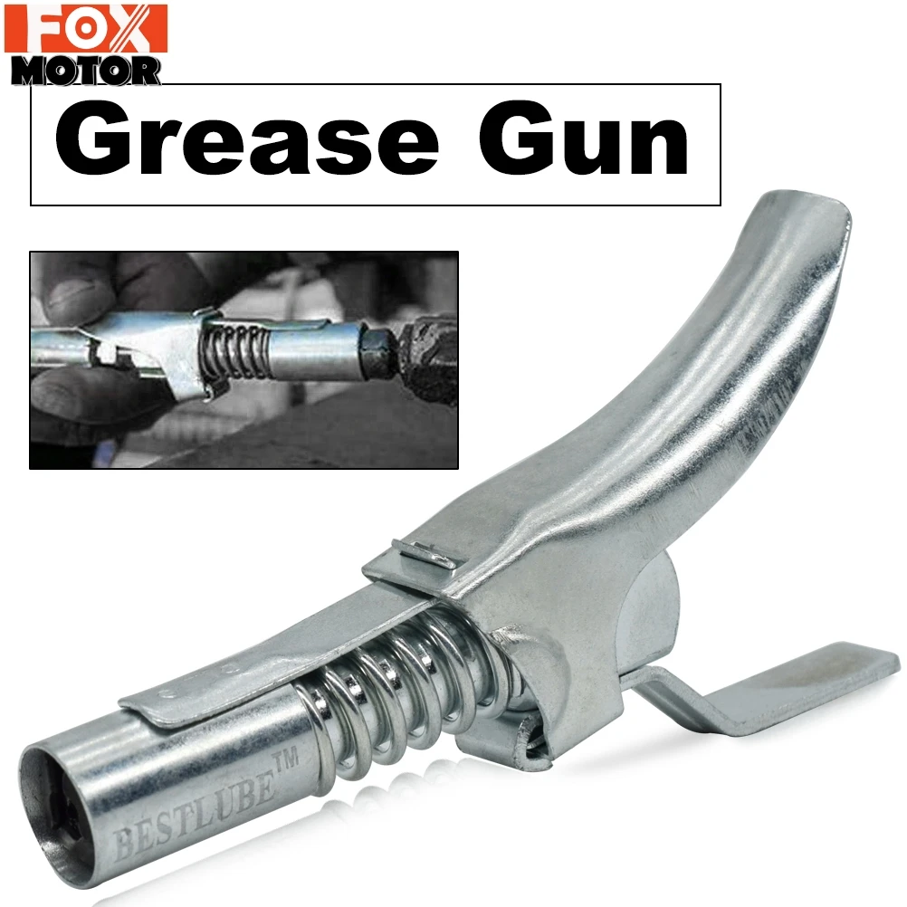 For Car Workshop Farm Quick Release Lock On Grease Gun Coupler Fitting Kit Hose Tape High Pressure 10000PSI 1/8”NPT Coupling 
For Car Workshop Farm Quick Release Lock On Grease Gun Coupler Fitting Kit Hose Tape High Pressure 10000PSI 1/8”NPT Coupling