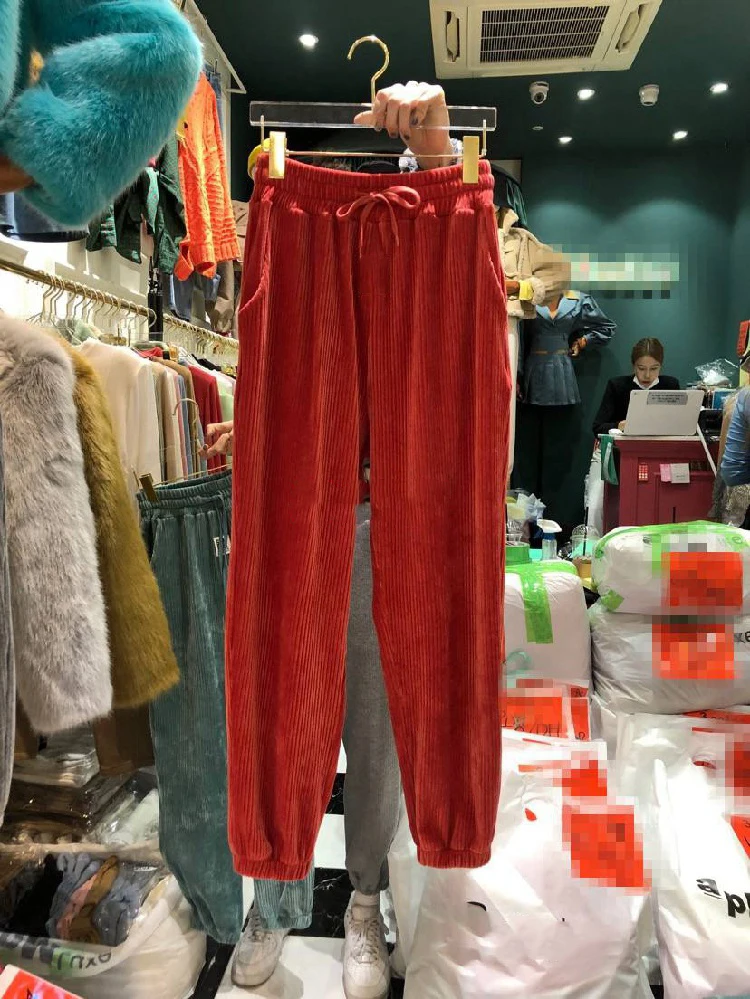 Korea 2020 winter women's new fashion letter appliqu lace-up foot all-match casual pants women trend
Korea 2020 winter women's new fashion letter appliqu lace-up foot all-match casual pants women trend