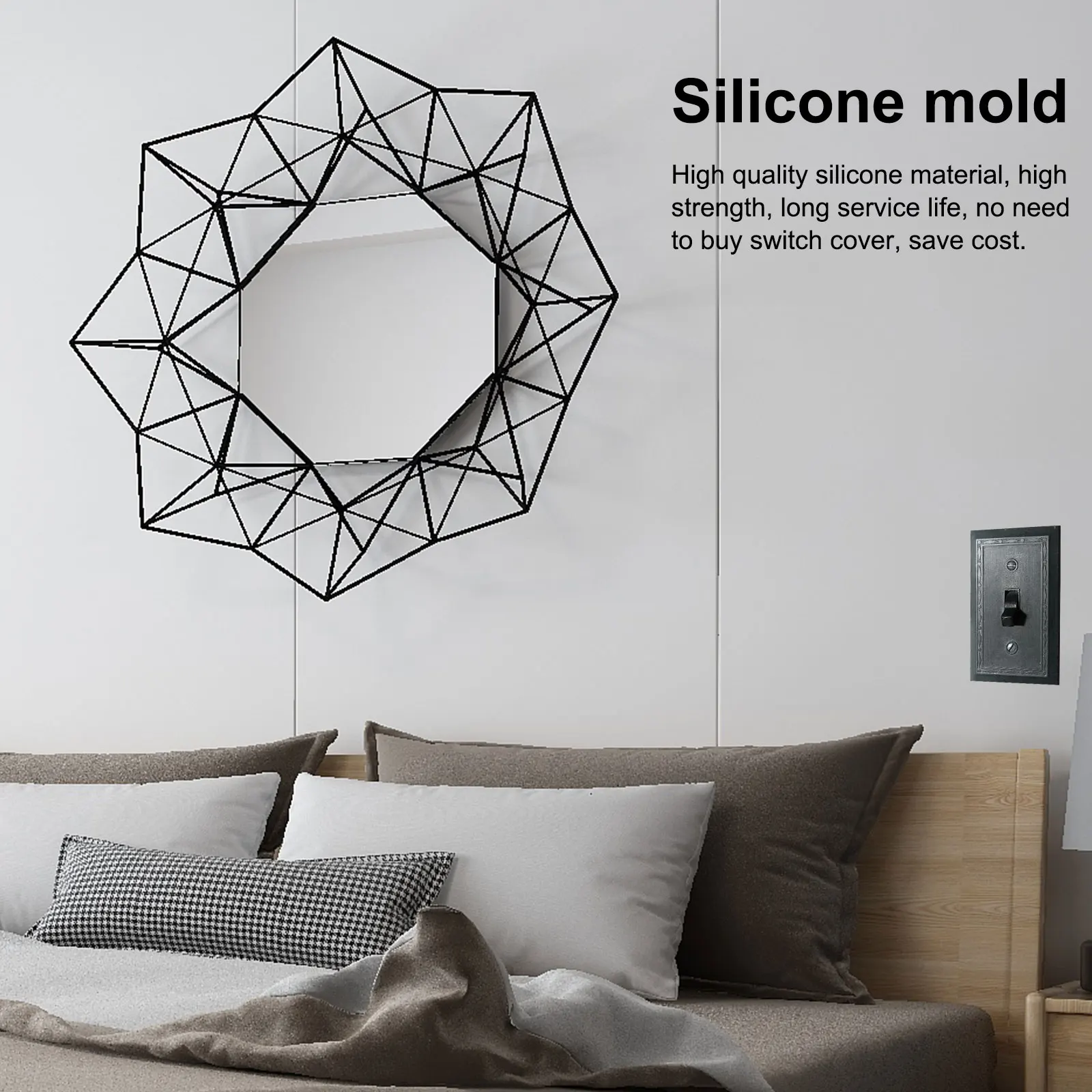 Wall Switch Cover Mold Silicone Wall Switch Cover Multiple Uses DIY Handmade Craft Mold 2 Hole Board Mould Ornament
Wall Switch Cover Mold Silicone Wall Switch Cover Multiple Uses DIY Handmade Craft Mold 2 Hole Board Mould Ornament