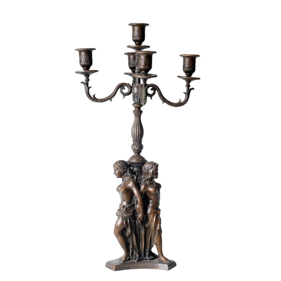 48CM Three Girls Candleholder Candlestick Bronze Statue Sculpture Vintage Art Classy Home Decoration
48CM Three Girls Candleholder Candlestick Bronze Statue Sculpture Vintage Art Classy Home Decoration
