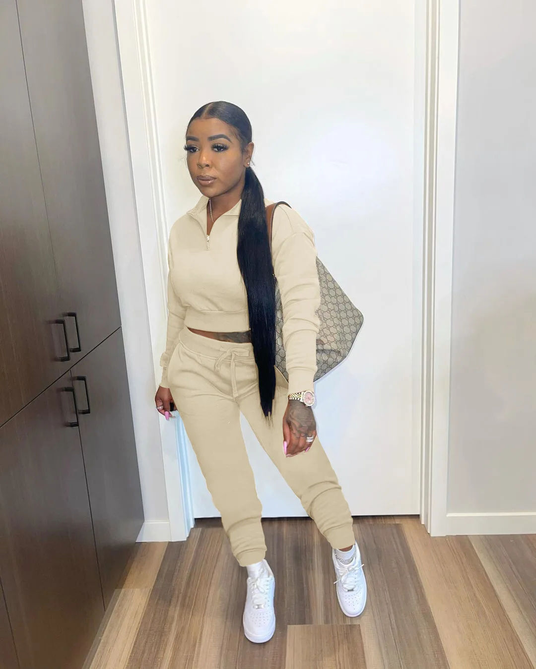 PLSW Two pieces Set Women Tracksuits Sweatsuits Casual Sporty Solid Long Sleeve Zipper Design Women Pants Set
PLSW Two pieces Set Women Tracksuits Sweatsuits Casual Sporty Solid Long Sleeve Zipper Design Women Pants Set