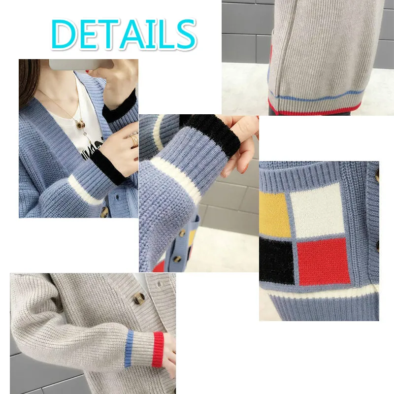 Cardigan Women Long Patchwork Panelled Pockets Loose Large Size 4XL Office Ladies Leisure Womens Daily Korean Outwear Popular
Cardigan Women Long Patchwork Panelled Pockets Loose Large Size 4XL Office Ladies Leisure Womens Daily Korean Outwear Popular