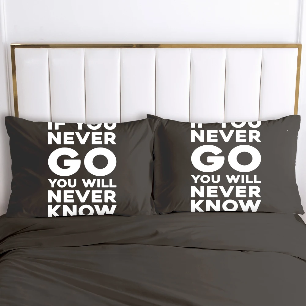 

2PCS 3D Pillow Cases 50x70 50x80 Nordic Decoration Throw Pillow Cover Bedding Black PillowCase Customize any size design