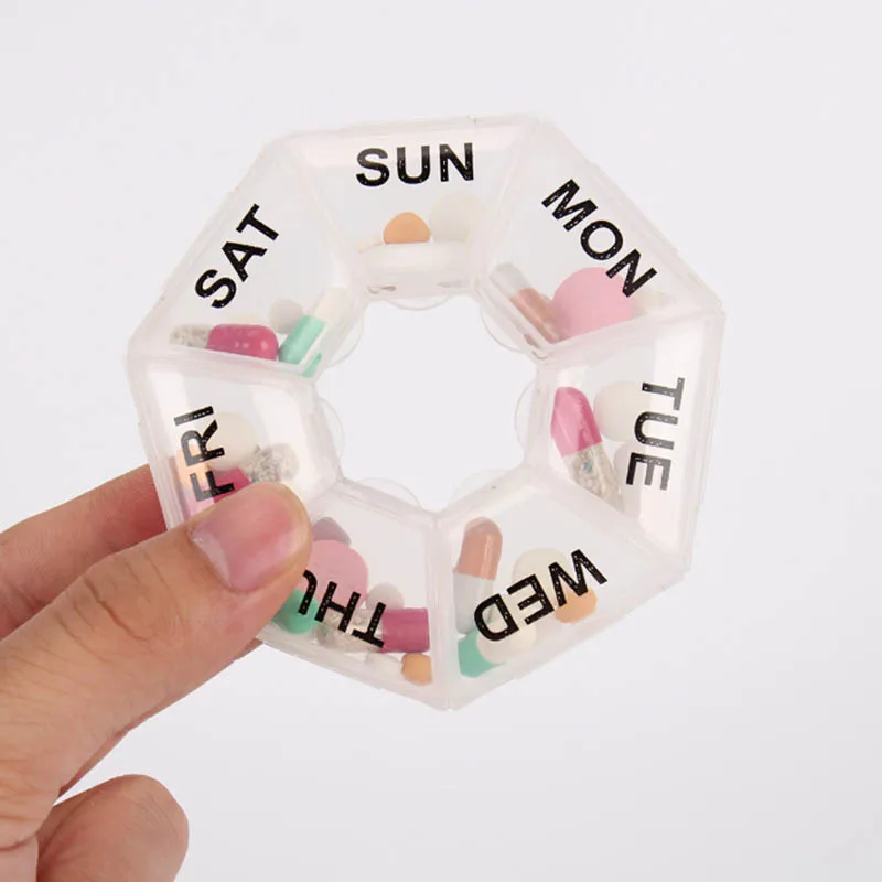 7 Days Medicine Pill Box Mini Round Portable Travel Storage Vitamin Box Sort Tablet Holder Organizer Container Cases
7 Days Medicine Pill Box Mini Round Portable Travel Storage Vitamin Box Sort Tablet Holder Organizer Container Cases