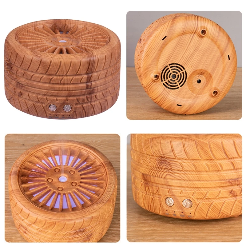 300ml Tire Ultrasonic Aroma Essential Oil Diffuser Air Humidifier with Colorful Night Light for Car Home Office
300ml Tire Ultrasonic Aroma Essential Oil Diffuser Air Humidifier with Colorful Night Light for Car Home Office