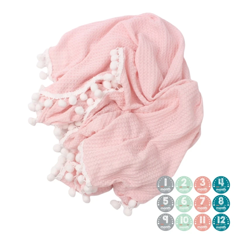 B2EB Baby Tassel Wrapping Towel Used as a Sunshade for Baby Stroller Infant Stroller Suitable for Babies 0-10 Months Old
B2EB Baby Tassel Wrapping Towel Used as a Sunshade for Baby Stroller Infant Stroller Suitable for Babies 0-10 Months Old
