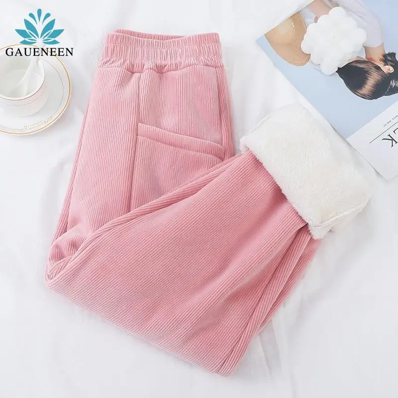GAUENEEN Winter Warm Pants for Women Plus Velvet Thicken Harem Pants Female Corduroy Loose Casual Trousers Cold Resistant Pants
GAUENEEN Winter Warm Pants for Women Plus Velvet Thicken Harem Pants Female Corduroy Loose Casual Trousers Cold Resistant Pants