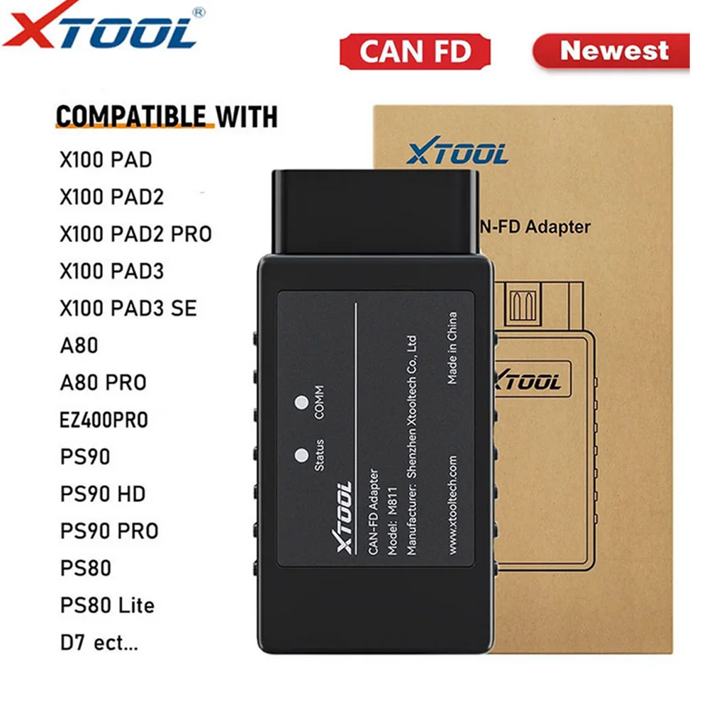 Новейший адаптер XTOOL может FD диагностировать автомобильные системы ECU, соответствующие протоколам CANFD для Chevrolet GMC для Buick Cadillac Car
Новейший адаптер XTOOL может FD диагностировать автомобильные системы ECU, соответствующие протоколам CANFD для Chevrolet GMC для Buick Cadillac Car