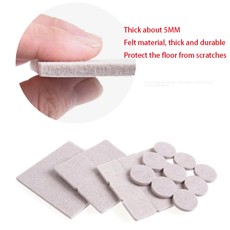 5MM Thick Felt Furniture Chair Table Leg Pads Floor Surface Anti Skid Scratch Leg Anti-Slip Protector Pads Furniture Accessories
5MM Thick Felt Furniture Chair Table Leg Pads Floor Surface Anti Skid Scratch Leg Anti-Slip Protector Pads Furniture Accessories