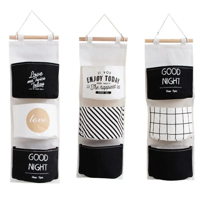 3 Pockets Pocket Storage Bag Lattice Stripe Wall Hanging Opbergzakken Linen Clothes Closet Storage Bag Room Collection Pouch
3 Pockets Pocket Storage Bag Lattice Stripe Wall Hanging Opbergzakken Linen Clothes Closet Storage Bag Room Collection Pouch