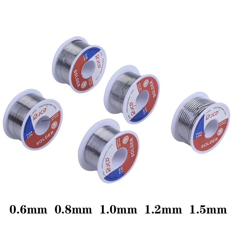 JCD Soldering Tin Wire Solder 0.6mm 0.8mm 1.0mm 1.2mm 1.5mm 50g Rosin Core Solder Wire for Electrical Soldering and DIY
JCD Soldering Tin Wire Solder 0.6mm 0.8mm 1.0mm 1.2mm 1.5mm 50g Rosin Core Solder Wire for Electrical Soldering and DIY