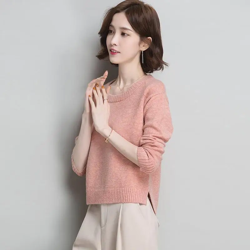 Women's Sweater Front Short Long Back Spring and Autumn 2020 New Short Western Style Low Collar Knit Low Waist Jersey Top
Women's Sweater Front Short Long Back Spring and Autumn 2020 New Short Western Style Low Collar Knit Low Waist Jersey Top