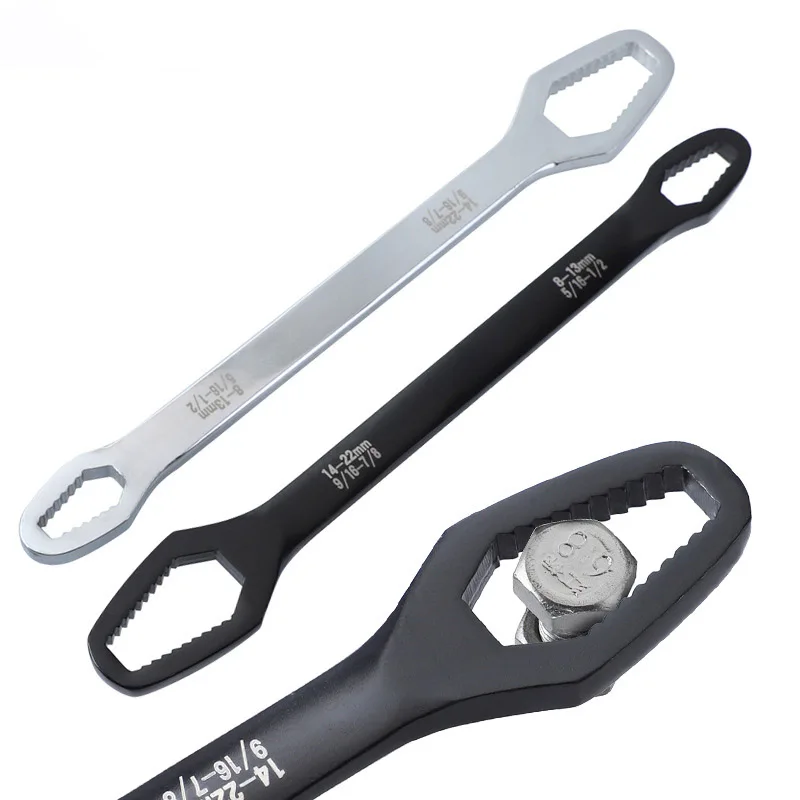 8-22mm Universal Torx Wrench Double-head Box End Spanner Self-tightening Adjustable Glasses Wrench Nuts Repair Tool
8-22mm Universal Torx Wrench Double-head Box End Spanner Self-tightening Adjustable Glasses Wrench Nuts Repair Tool