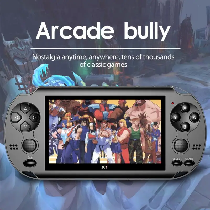 X1 4.3-inch Game Console Dual-Shake Nostalgic Classic Game Console 8G Built-in 10,000 Games Support MP4 Video Player/e-book
X1 4.3-inch Game Console Dual-Shake Nostalgic Classic Game Console 8G Built-in 10,000 Games Support MP4 Video Player/e-book