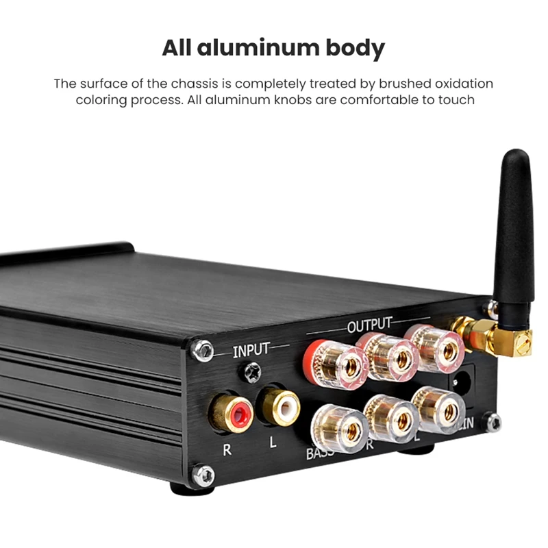 Tpa3116 Subwoofer Amplifier 2.1 Hifi Bluetooth 5.0 Digital Power Amplifiers 50W x 2 +100W For Speaker Home Theater Computer(Silv
Tpa3116 Subwoofer Amplifier 2.1 Hifi Bluetooth 5.0 Digital Power Amplifiers 50W x 2 +100W For Speaker Home Theater Computer(Silv