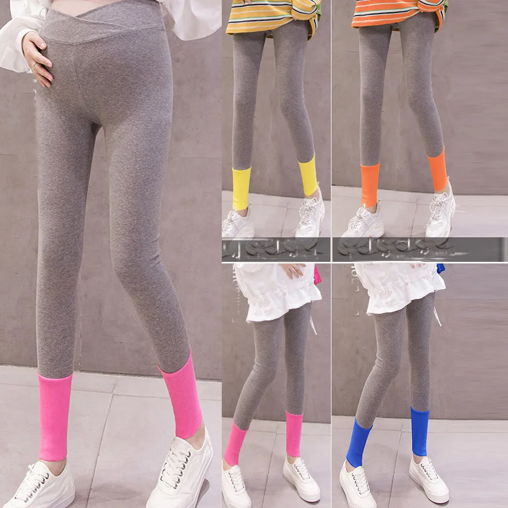 2019 Women Pregnancy Maternity Stitching Color Pregnant Women Feet Pants Abdominal Trousers Support Abdominal Tights 40*
2019 Women Pregnancy Maternity Stitching Color Pregnant Women Feet Pants Abdominal Trousers Support Abdominal Tights 40*