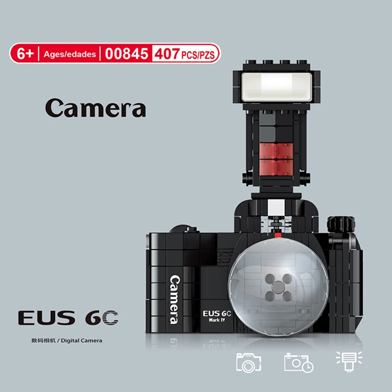 Креативная маленькая зеркальная цифровая камера модель строительные блоки цифровая камера DIY Сборные строительные блоки детские игрушки 
Креативная маленькая зеркальная цифровая камера модель строительные блоки цифровая камера DIY Сборные строительные блоки детские игрушки