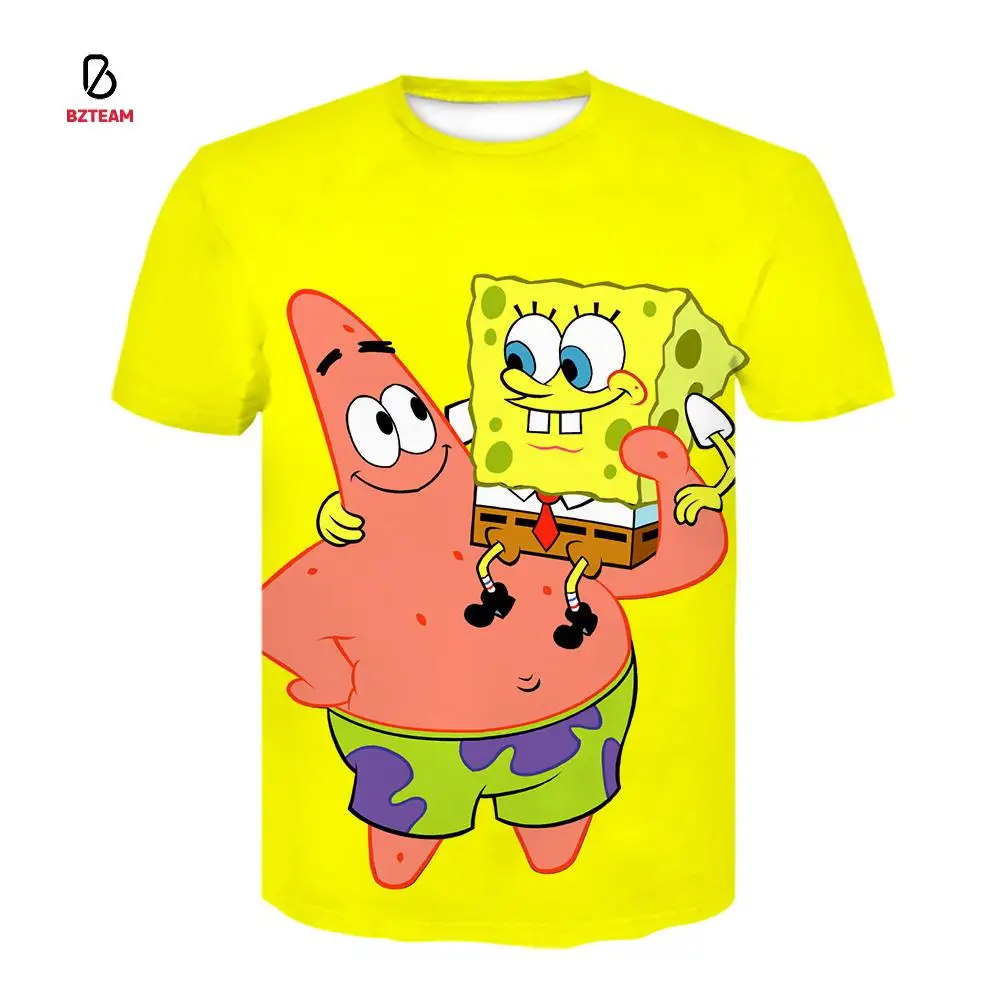 BZTEAM New Fun Yellow T-shirt Boys Girls Kids Sponge 3d Printing Kids T-shirt Sports Short Sleeve Anime Cartoon Unisex Short Sle
BZTEAM New Fun Yellow T-shirt Boys Girls Kids Sponge 3d Printing Kids T-shirt Sports Short Sleeve Anime Cartoon Unisex Short Sle