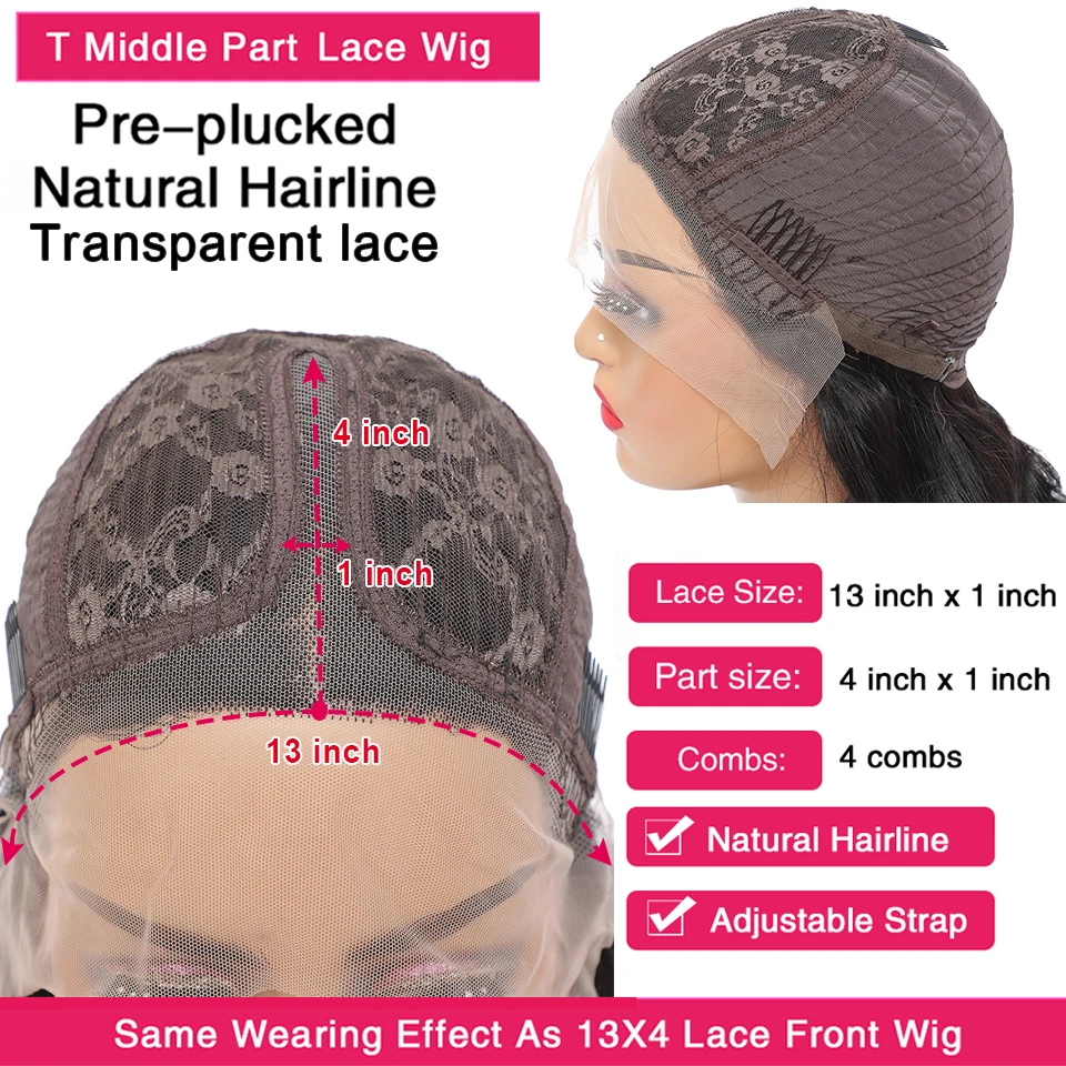 13x1 4x1 Middle Part Lace Wigs Brazilian Straight Remy Human Hair Wigs T Lace Part Wig Pre Plucked
13x1 4x1 Middle Part Lace Wigs Brazilian Straight Remy Human Hair Wigs T Lace Part Wig Pre Plucked