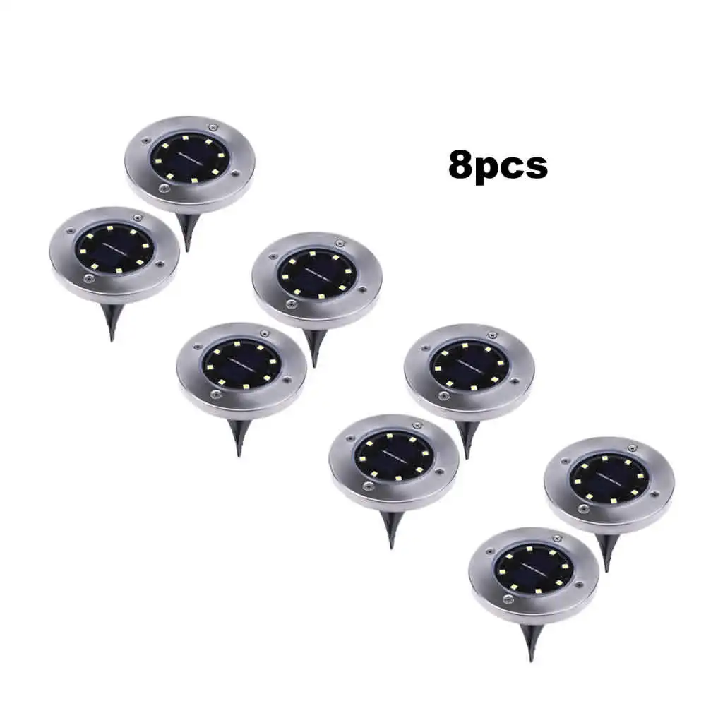 2-8pcs 8 led Solar Power Buried Stair Light Outdoor Garden Pathway Floor Deck Solar Disk Light Landscape Solar Ground Lights sma
2-8pcs 8 led Solar Power Buried Stair Light Outdoor Garden Pathway Floor Deck Solar Disk Light Landscape Solar Ground Lights sma