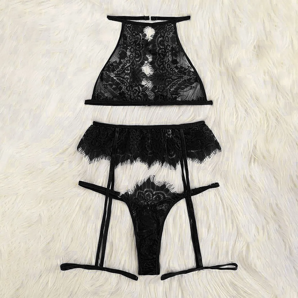 2020 Lenceria Women Sexy lingerie Bra Set Sexy Lace Underwire Bra Sleepwear Bandage Black Lingerie Garter Underwear Bralette
2020 Lenceria Women Sexy lingerie Bra Set Sexy Lace Underwire Bra Sleepwear Bandage Black Lingerie Garter Underwear Bralette