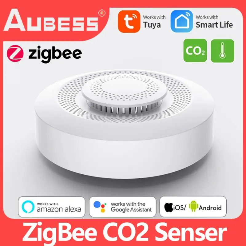 Zigbee Tuya WIFI Smart Air Box Carbon Dioxide Detector CO2 Gas Sensor Formaldehyde VOC Air Quality Sensor Smart Life App Control
Zigbee Tuya WIFI Smart Air Box Carbon Dioxide Detector CO2 Gas Sensor Formaldehyde VOC Air Quality Sensor Smart Life App Control