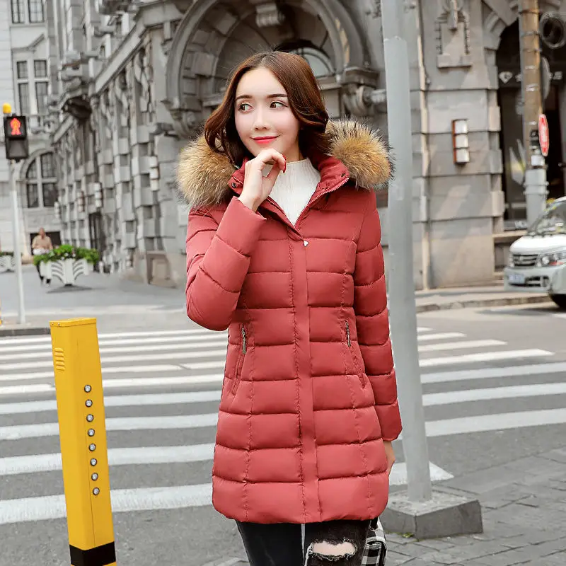 2021 New Women Parkas Winter Jacket Fur Collar Hooded Warm Coat Female Thick Parka Cotton Padded Jacket Long Coat Outwear
2021 New Women Parkas Winter Jacket Fur Collar Hooded Warm Coat Female Thick Parka Cotton Padded Jacket Long Coat Outwear