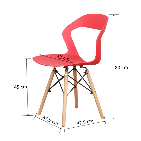 【USA READY STORE】Chairs/Desk Chairs/Office Chairs/Leisure Chairs/Natural Beech Chairs with ABS backrest, a Set of 4,Red
【USA READY STORE】Chairs/Desk Chairs/Office Chairs/Leisure Chairs/Natural Beech Chairs with ABS backrest, a Set of 4,Red